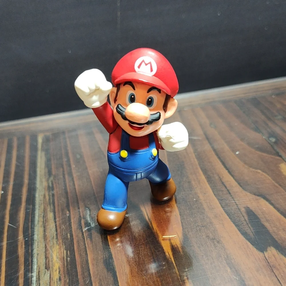 Vintage Nintendo Super Mario Bros Figures Set - Mario Luigi Waluigi Donkey Kong